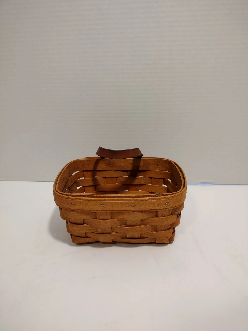 Longaberger Handwoven Basket in Natural Brown